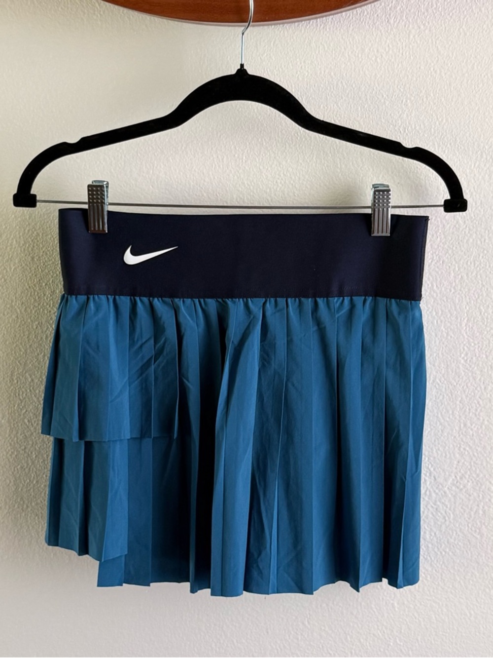 Nike Blue Tennis Skirt or Skort with Signature Swoosh Sz S